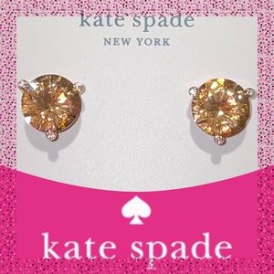 Kate Spade ♠️ Light Orange “Rise and Shine” Gumdrop Earrings NWTs